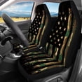 thumbnail image 4 of Qpednta Camouflage Flag Car Seat Covers Full Set, Automotive Seat Covers Accessories Breathable Front Car Seat Cover Pack of 4 Car Seat Protector Cushion Pad Mat Easy to Install, 4 of 7