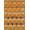 Orange Tan Navy, Pattern 7, variant on Design&I 8'x10' Washable Area Rug Snag-Free Repeating Hoop Motif Markings Bold Stripe Border Center Basketball Flowing for Dining Room, Large Office, Lounge