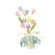 thumbnail image 1 of Adorno de cristal con forma de flor para coche, accesorio artesanal para el interior del coche. Florecer, 1 of 9