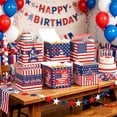 thumbnail image 5 of 6PCS Patriotic 4th Of July Paper Treat Boxes USA Themed Squares Candy Boxes for Independence Day Party Favors Gift Giving and Holiday Celebrations, 5 of 6