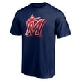 thumbnail image 2 of Men's Navy Miami Marlins Red White and Team T-Shirt, 2 of 3