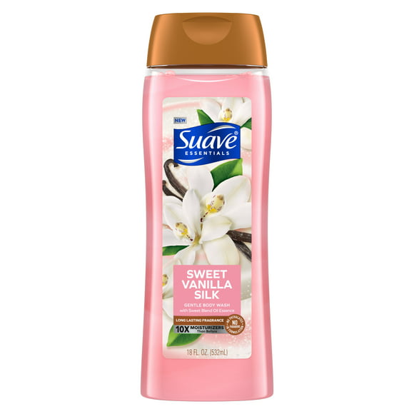 Suave Essentials Gentle Body Wash, Sweet Vanilla, 18 oz