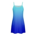 thumbnail image 4 of Jzuxvd Womens Spaghetti Strap Dress Summer Dresses Beach Cover Ups Casual Sundresses with Pockets Blue2 XXXL, 4 of 7