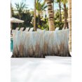 thumbnail image 6 of Outdoor Pillows Waterproof, Abstract Brown Bedding Throw Pillows with Insert for Couch Sofa Bed, Modern Gradient Minimalist Mottled Art 16x16 Inch Pillowcases Decorative Camping Patio Pillow Set of 2, 6 of 8