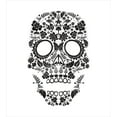thumbnail image 3 of Sugar Skull Duvet Cover Set, Tradition Latin Celebration Special Day Monochromatic Art, Decorative 3 Piece Bedding Set with 2 Pillow Shams, Queen Size, White and Black, by Ambesonne, 3 of 3