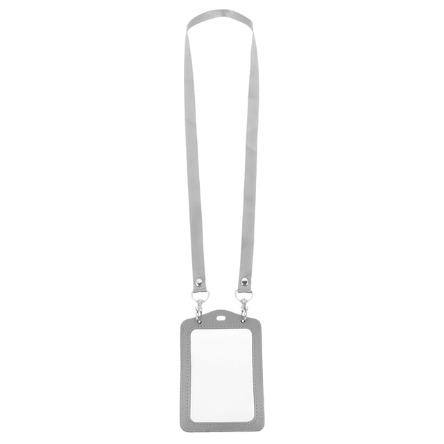 Weiweiguan Portable ID Cards Holder Lanyard Work Cards Protective Cover Double-sided Cards Holder
