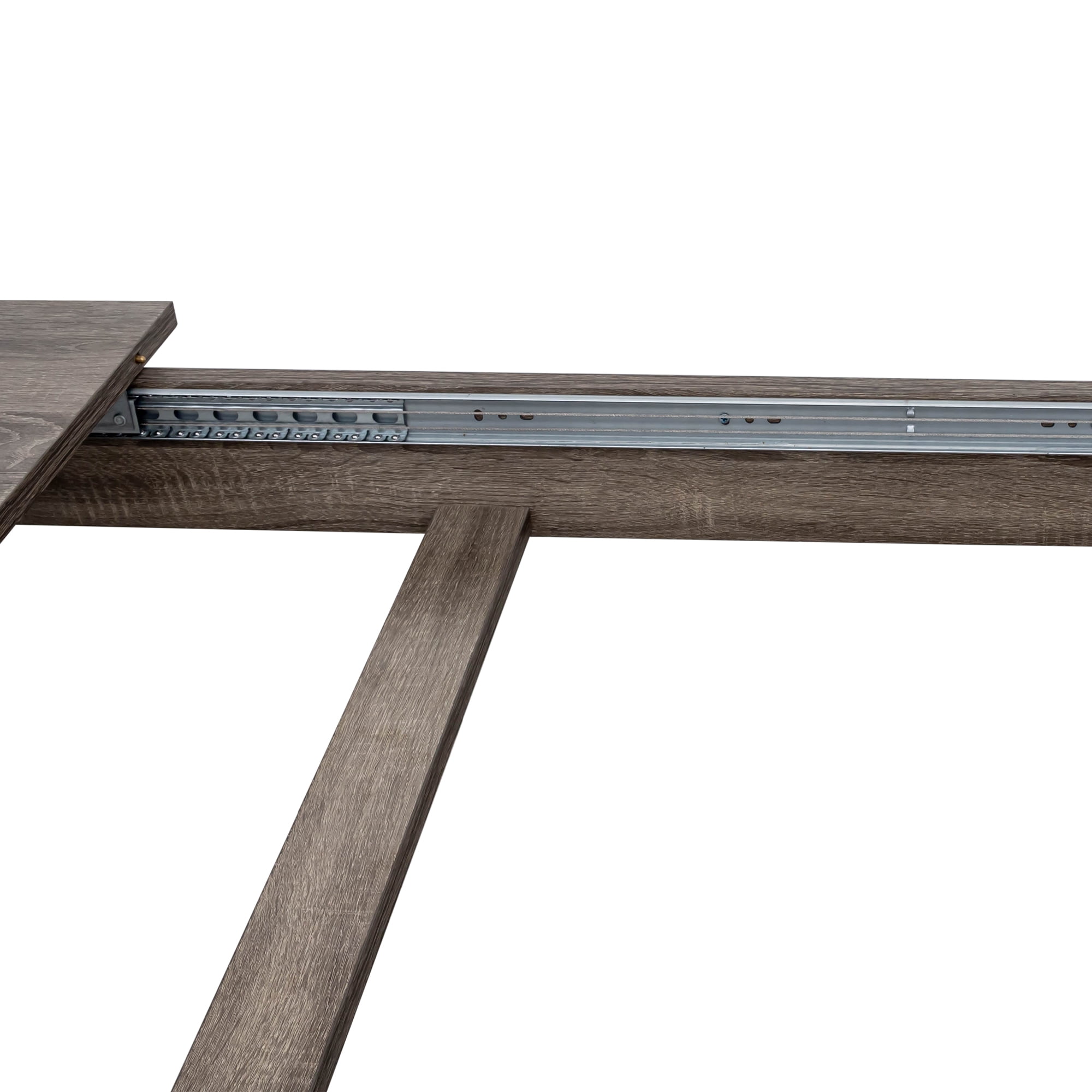 Aukfa Extendable Dining Table for 4-10,Rectangular Kitchen Tables for Living Dining Room, Dark Oak