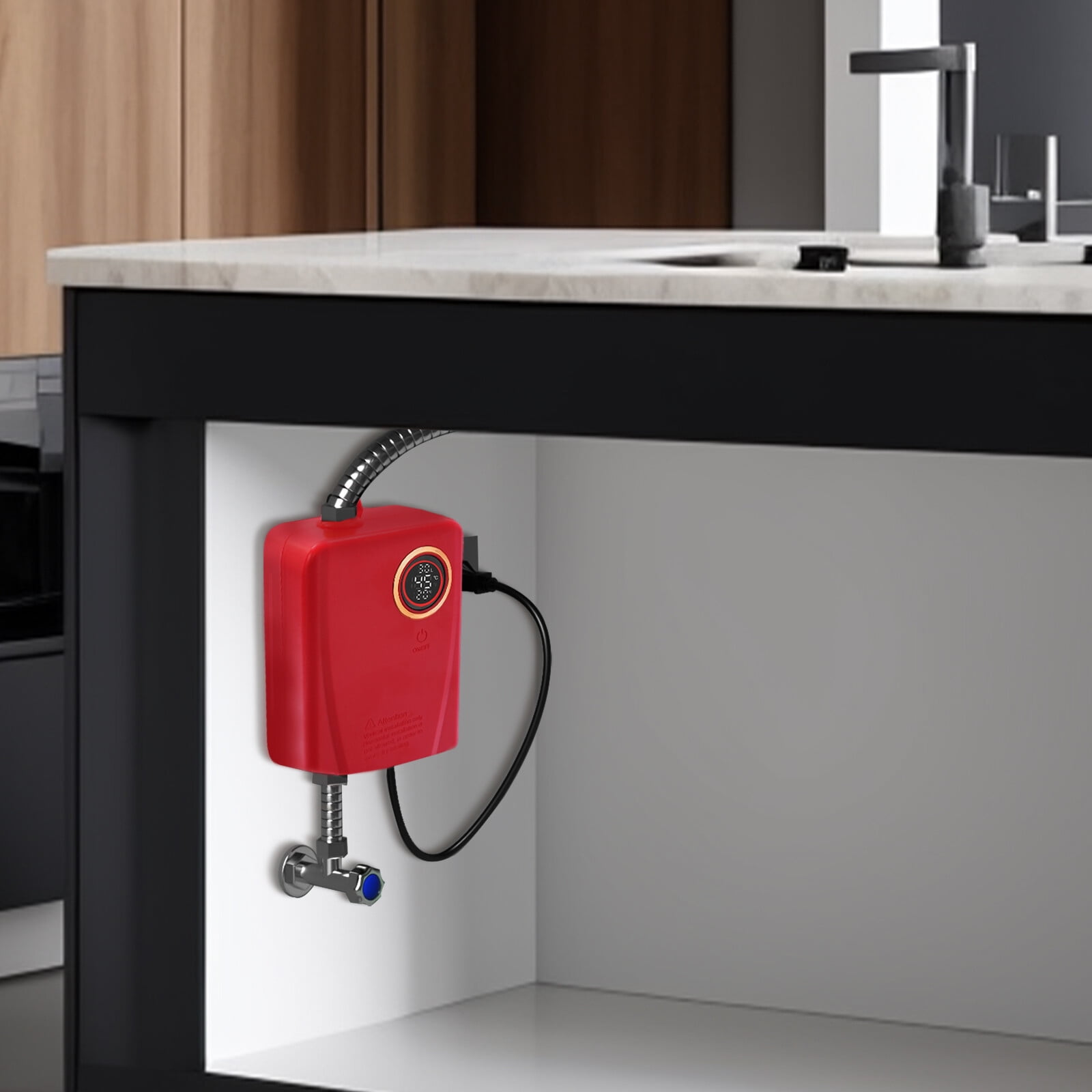 3000w Modern Electric Water Heater Portable Instant Water Heater Under the Sink Basin for Homes