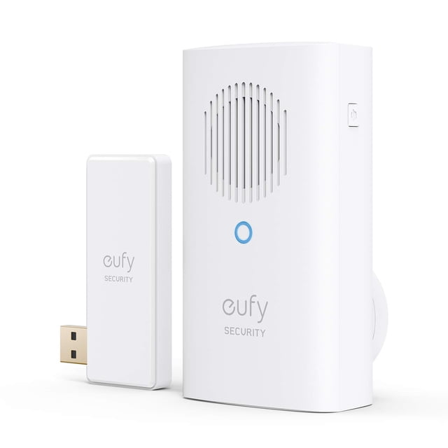 Timbre adicional con vídeo de seguridad eufy, requiere timbre con vídeo 2K (alimentado por batería) o timbre con vídeo dual, tono de timbre simultáneo, control de volumen, funciona con HomeBase 2/Home
