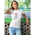 thumbnail image 2 of Cartoon Girl With Big Bow Tie T-Shirt Women -Image by Shutterstock, Female Small, 2 of 4