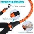 thumbnail image 2 of VIVAGLORY Dog Leash, Heavy Duty Rope Lead with Padded Handle, Reflective, Small, Orange, 5 ft, 2 of 6