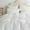 Bright White, variant on JOLUSERE Rustic French Style Beige Duvet Cover Sets King Size, Textured Flower Pinch Pleated Solid Luxury Bedding Sets