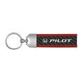 thumbnail image 2 of Honda Pilot Real Carbon Fiber Strap with Red Leather Stitching Edge Key Chain, 2 of 4