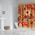 thumbnail image 3 of Watercolor Country Bee and Floral Curtain – Rustic Botanical Garden Look, 72x84 Inches, 3 of 5