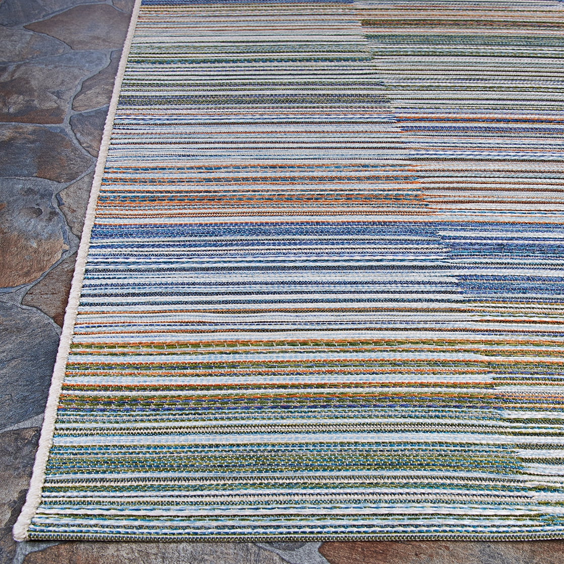 Couristan Cape Shoreham Indoor/Outdoor Area Rug, 7'10" x 10'9", Ivory-Multi