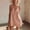 Pink, variant on JOANKDMI Summer Mini Dresses for Women Casual V Neck Ruffle Strap Sleeveless Flowy Shift Sundress with Tie Front Lightweight Beach Vacation Cover Up Chic Outfits