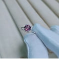 thumbnail image 2 of Alexandrite moissanite Ring, 925 sterling silver ring, color change stone ring, round cut alexandrite ring, real moissanite ring,, 2 of 4