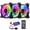 Package four, variant on Zeiwohndc Coolmoon Chassis PC Fan Adjust RGB Cooling 120mm Silent Control Computer Cooler