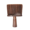 thumbnail image 1 of Milaget Barber Neck Duster Brush Neckline and Ears with Handle Remove Loose Hair Styling Brown, 1 of 9