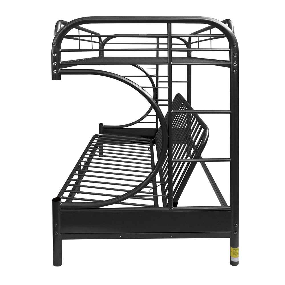 Acme Furniture Eclipse Twin over Full Futon Bunk Bed, Black - image 4 of 6