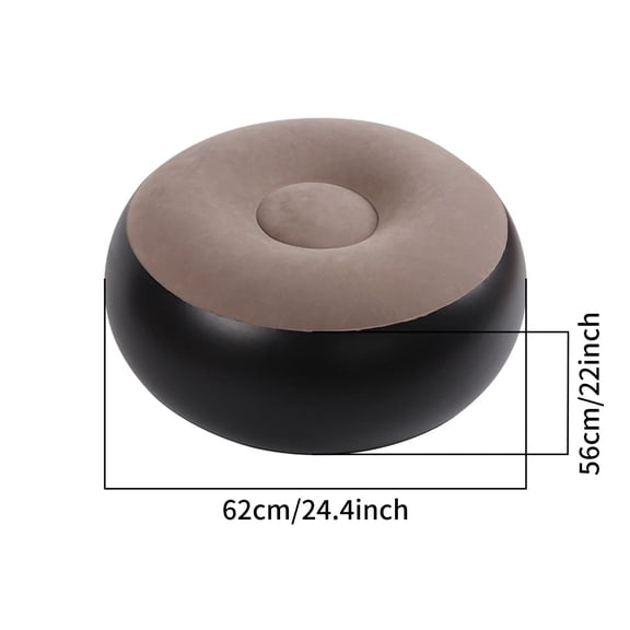 1PC Inflatable Foot Rest Ottoman Portable Footstool Air Pouf 2-in-1 Seat Stool Lightweight Sofa Ottoman Home Living Room