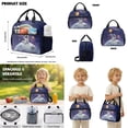 thumbnail image 5 of Kuiaobaty Astronaut Print Backpack and Lunch Bag Set for Boys Moon Stars Print Backpack Pencil Case with Bottle Holder Roomy Casual School Bag with Lunch Box for Travel Camping Picnic, 5 of 7