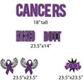 thumbnail image 3 of Purple Colored Kicked Cancers Butt Yard Decor Set, Cancer Survivor Yard Signs, 12pcs Includes Garden Stakes 19393, 3 of 5