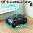 thumbnail image 5 of Ktaxon Cordless Robotic Pool Cleaner, Automatic Pool Vacuum 100mins Running Time, 2H Fast Charging, LED Indicator, Ideal for Flat Above Pools up to 1,076 Sq.ft, 5 of 9