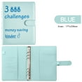 thumbnail image 1 of Budget 100 Envelopes Money Saving Challenge Budget Binder PU Leather Cover with Cash Envelope PVC Pocket Zipper/Digital Stickers  as Money Organizer System Saving Planner, 1 of 6