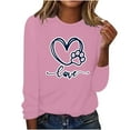 thumbnail image 2 of Elvqul Shirts for Women Crewneck Pullover Tops Soft Long Sleeve Stylish Ladies Shirts Casual, 2 of 4