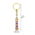 thumbnail image 2 of vlrwzc Mini Barber Shop Pole Keychain Hair Dresser Tools Scissors Comb Hair Dryer Shaver Key Ring Holder for Car Pendant Bag Decor Accessory, 2 of 7