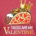 thumbnail image 3 of CafePress - Tacos Are My Valentine Shirt Funny Mexican T Shirt - Mens Tri-blend T-Shirt, 3 of 4