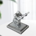 thumbnail image 4 of Recién llegado, soporte para bolígrafo de caballero, coleccionables de resina, cepillo de maquillaje, organizadores de escritorio, soporte par Plata BLESIY Pantalla del soporte de la pluma, 4 of 7
