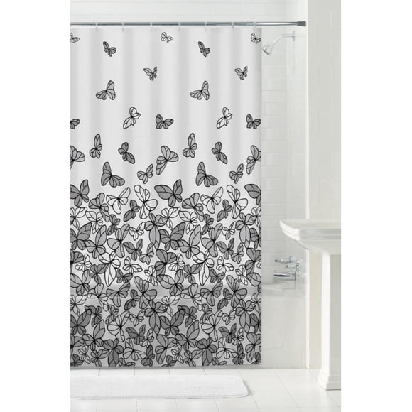 Mainstays Recycled PEVA Decorative Shower Curtain, Waterproof, Medium Weight, Assorted Designs