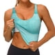 thumbnail image 3 of Balery Blue And Turquoise Sujetadores deportivos con espalda cruzada para mujer, acolchados, sin costuras, de alto impacto, ideales para yoga, gimnasio, entrenamiento y fitness.-, 3 of 8