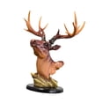 thumbnail image 2 of kowaku Deer Head Statue Resin Modern Sculpture for Cabinet Fireplace Bedroom Brown, 2 of 9