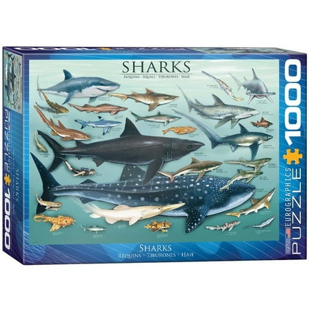 Eurographics Sharks 1000 Piece Puzzle