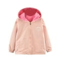 thumbnail image 1 of Toddler Fleece Jacket Children's Windproof and Waterproof Windbreaker Jacket Hooded Fleece Top Girls Fleece Jacket, 1 of 6