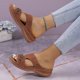 thumbnail image 4 of Amzcrzy Zapatos de mujer,Zapatos de mujer,Zapatillas de mujer, Sandalias de cuña con flores huecas para mujer, cómodas, de verano, informales Sandalias Mujer Zapatillas De Casa, 4 of 8