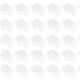 thumbnail image 1 of FELTECHELECTR 25 juegos de vasos transparentes para postres con tapas y cucharas, para aperitivos, pudines, mousse y pasteles, 150 ml, 1 of 6
