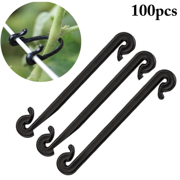 Coofit 100PCS Clip de Jardin Polyvalent Réutilisable Clip de Vigne Pliable Clip de Légumes