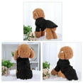 thumbnail image 2 of Polyester Dog Sweatshirt Pet Winter/Fall Clothes Fleece Lined Warm Coat for Small and Medium Dogs Black XS, 2 of 7