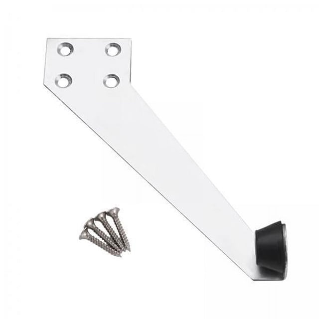 2 topes de puerta de acero inoxidable con limitador abierto para baño de hotel, hogar, derecho Argent 2 piezas