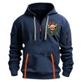 thumbnail image 2 of Sudadera con capucha para hombre, informal, con estampado, deportiva, de manga larga, blusa de poliéster, 2 of 4