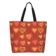 thumbnail image 1 of Disketp Flower Hearts Bolsa Tote Estampada para Mujer, Bolso de Hombro y de Mano para Compras y Viajes, 1 of 8