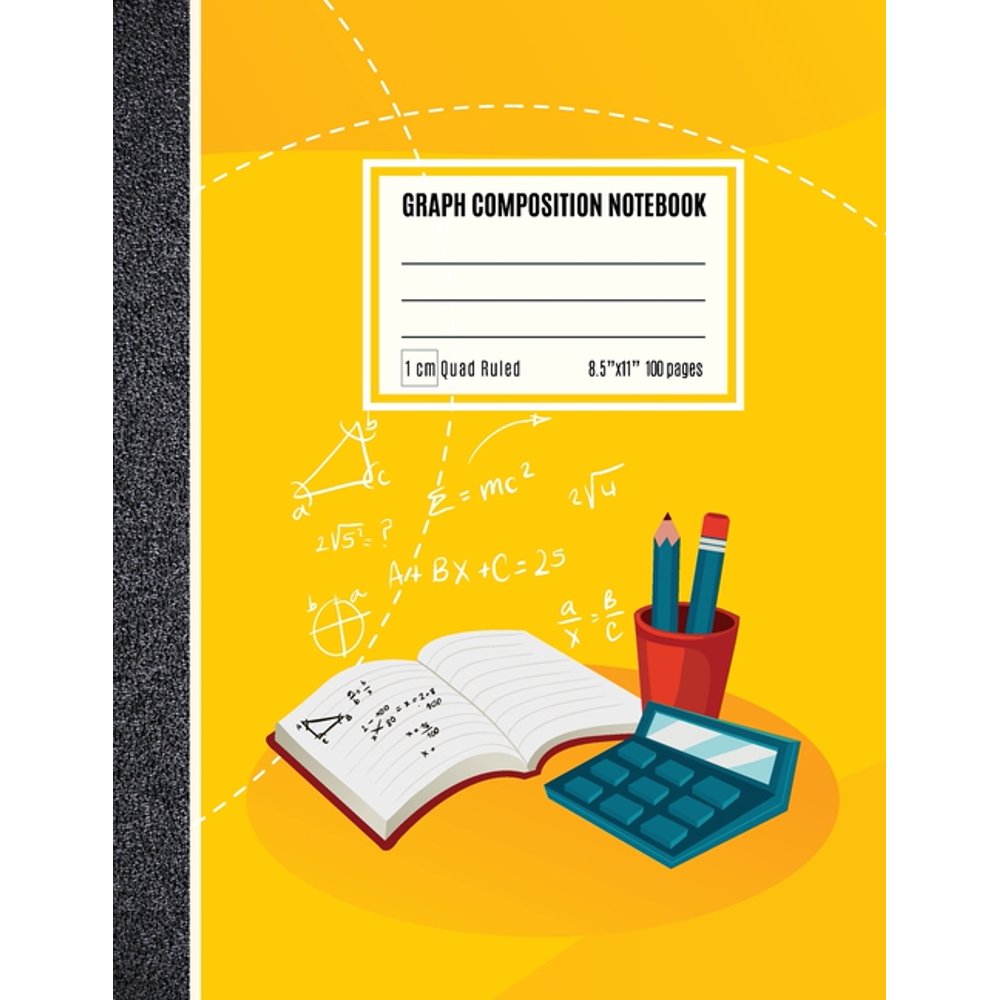 Graph Composition Notebook 1 cm Coordinate Paper, Squared Graphing
