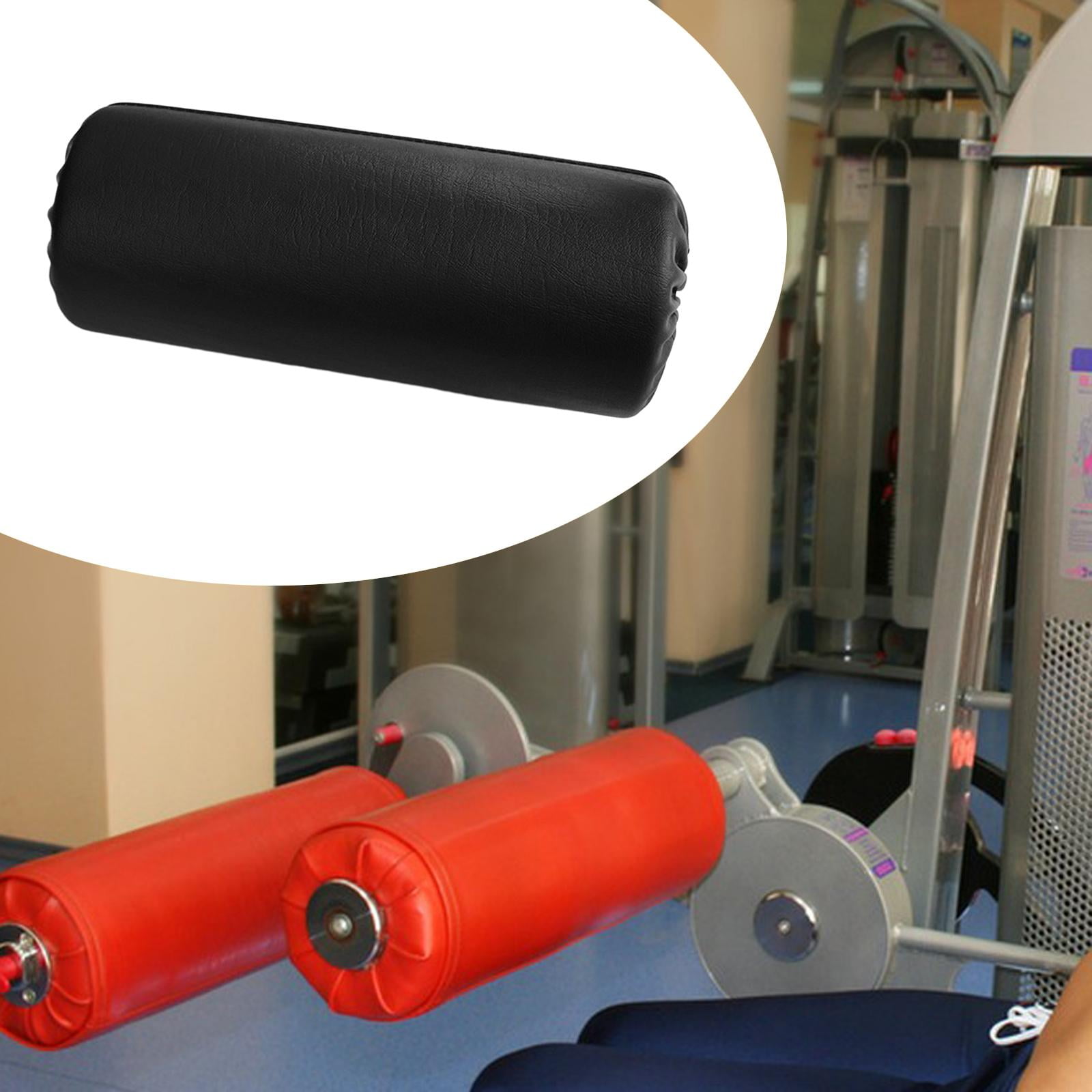 Baoblaze Foam Foot Pad Roller PU Leather for Home Gym Exercise Equipment Weight Bench Black