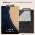 thumbnail image 5 of Moonlight20015 Area Rug 4x4ft non-slip Soft Fluffy Shaggy for Living Room Bedroom Décor Navy, 5 of 7
