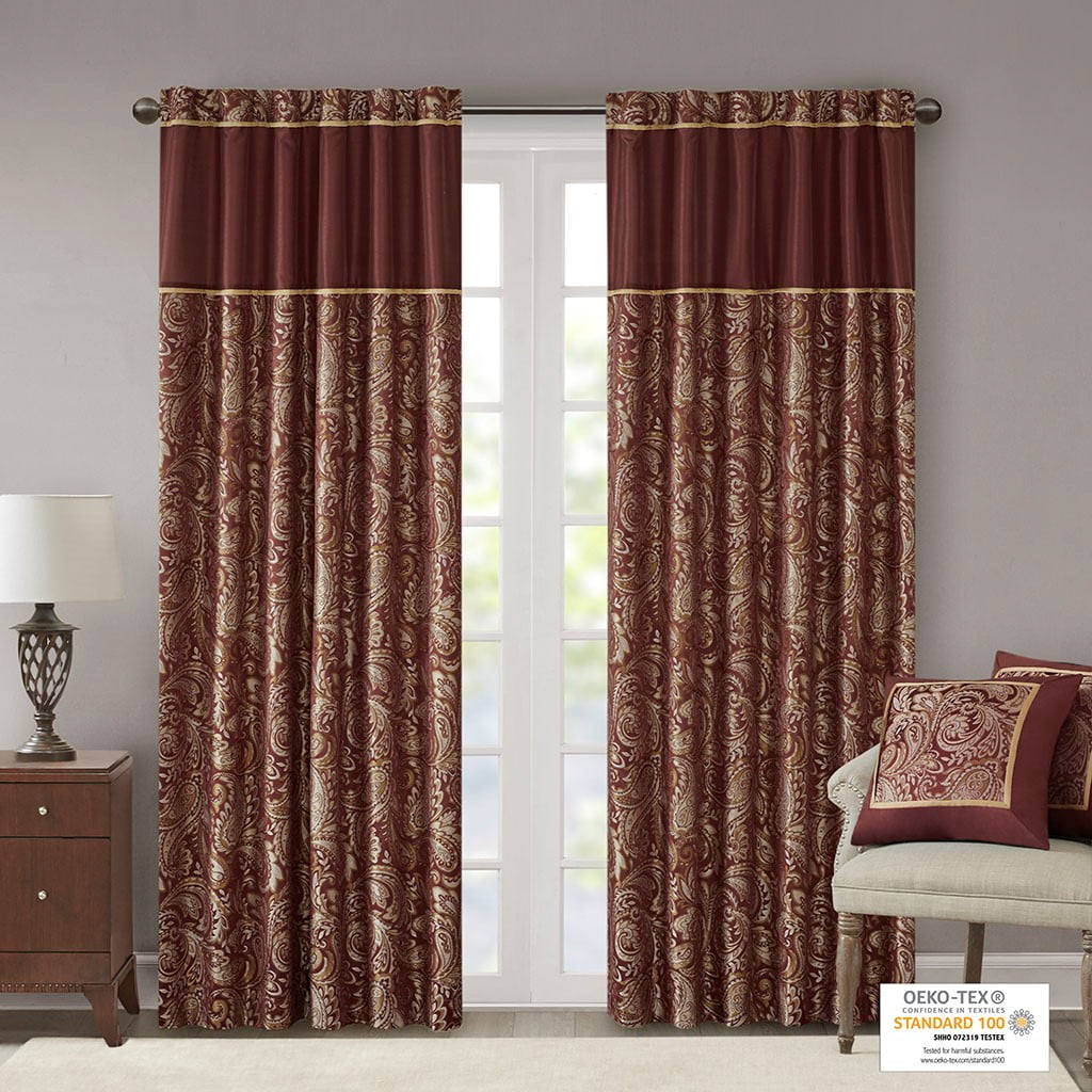 Jacquard Curtain Panel Pair (2 Pcs Window Panels)