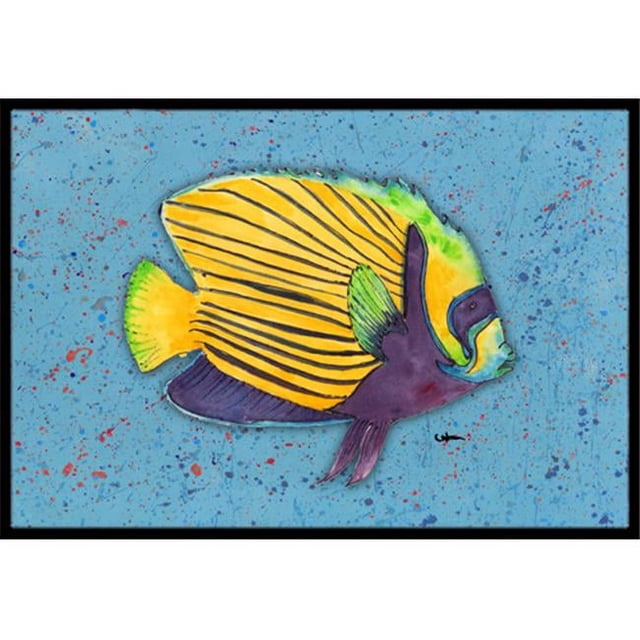 Carolines Treasures 8579MAT 18 x 27 In. Tropical Fish on Blue Indoor or Outdoor Mat